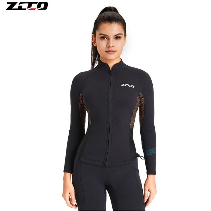 Áo bơi lẻ giữ nhiệt dài tay cho nữ 1.5mm LT202-B  zcco giữ ấm cản gió