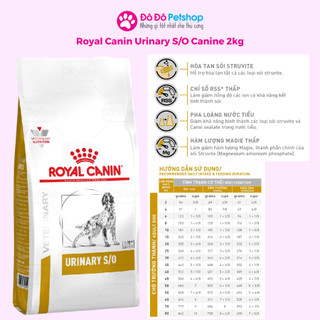 Royal Canin Urinary S/O 2kg- Thức ăn khô hỗ trợ bàng quang dành cho chó
