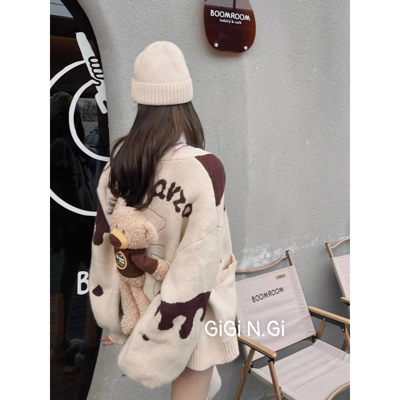 Cadigan gấu bò sữa