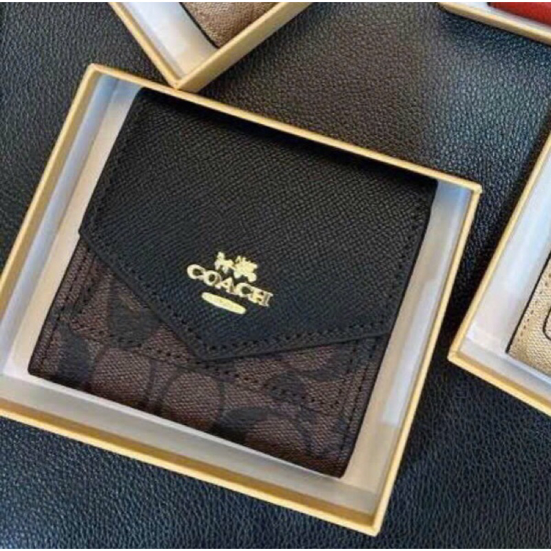 Ví nữ gập mini phối màu 12cm đẹp