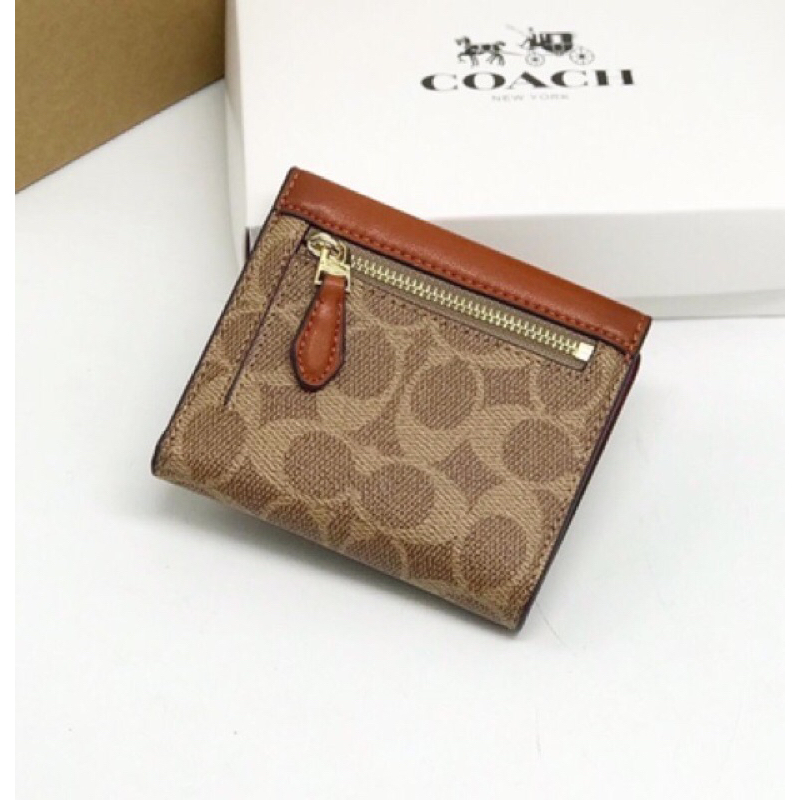 Ví nữ gập mini phối màu 12cm đẹp