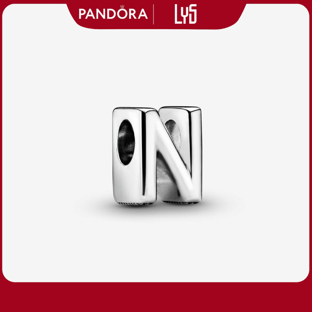 Charm bạc S925 hình chữ N-1344