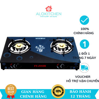 Bếp gas chén nhôm kính cường lực Fujishi FJ-H10-N  - Tiết kiệm gas, mặt kính siêu bền