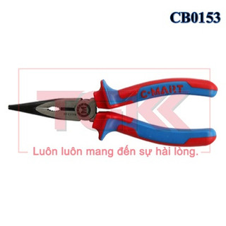 Kìm nhọn cán đỏ xanh b0153 c-mart