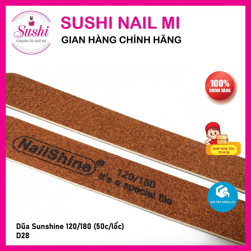 Dũa móng Sunshine 120/180  chuyên dụng - Sushi nail mi