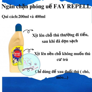 Dung dịch ngăn ngừa thú phóng uế, cắn phá đồ trong nhà - Fay Repell 200ml