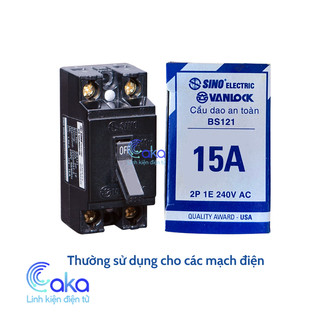 Cb cóc sino vanlock 15a cầu dao an toàn aptomat 250v 15a