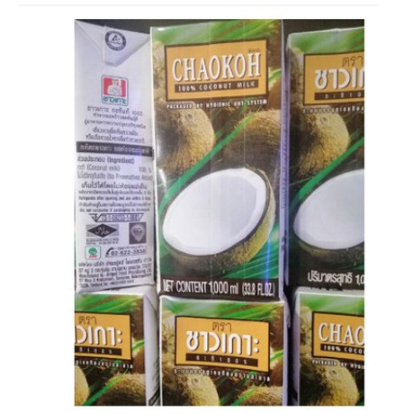 Sỉ Thùng 12 Chai Nước Cốt Dừa Thái Chaokoh Hộp 1L chính hãng