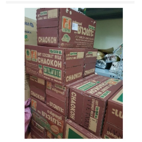 Sỉ Thùng 12 Chai Nước Cốt Dừa Thái Chaokoh Hộp 1L chính hãng