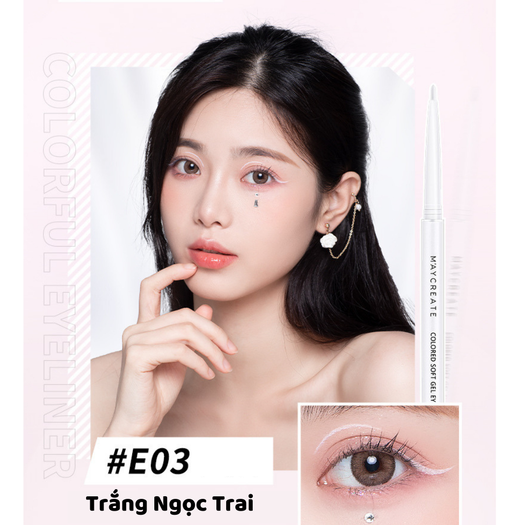 Bút Chì Kẻ Mắt CICILIA Nhiều Màu Đầu Mảnh 1.8mm Chống Thấm Nước Lâu Trôi CI-055