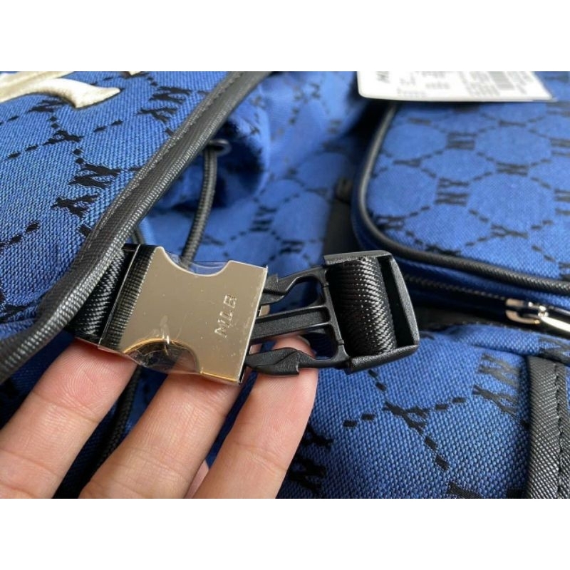 Balo unisex nam nữ MLB size 25 × 50 cm full họa tiết monogram chất liệu dày dặn