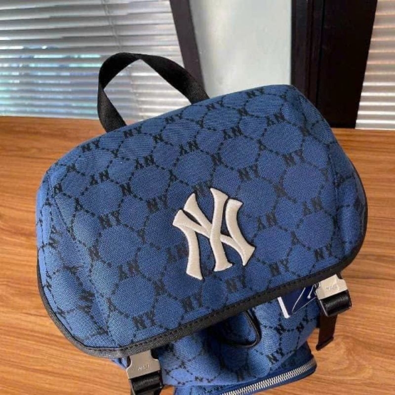 Balo unisex nam nữ MLB size 25 × 50 cm full họa tiết monogram chất liệu dày dặn