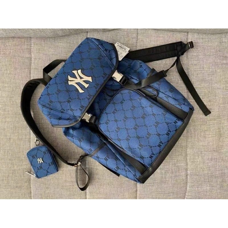 Balo unisex nam nữ MLB size 25 × 50 cm full họa tiết monogram chất liệu dày dặn