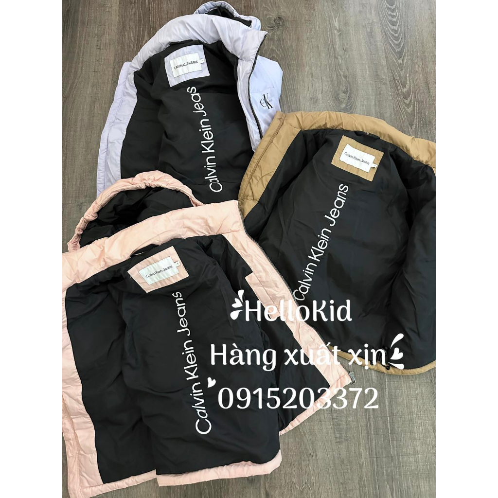 Áo phao CzK xịn rút eo bé gái