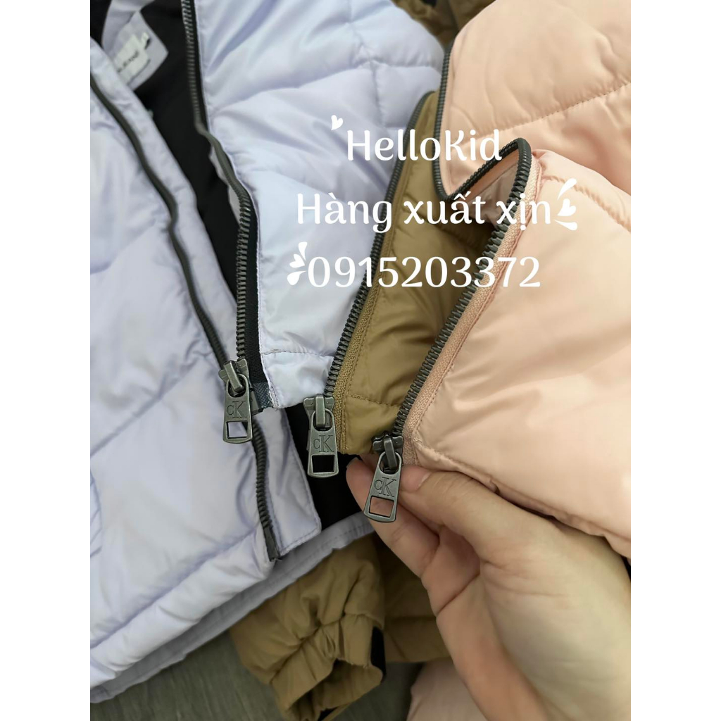 Áo phao CzK xịn rút eo bé gái