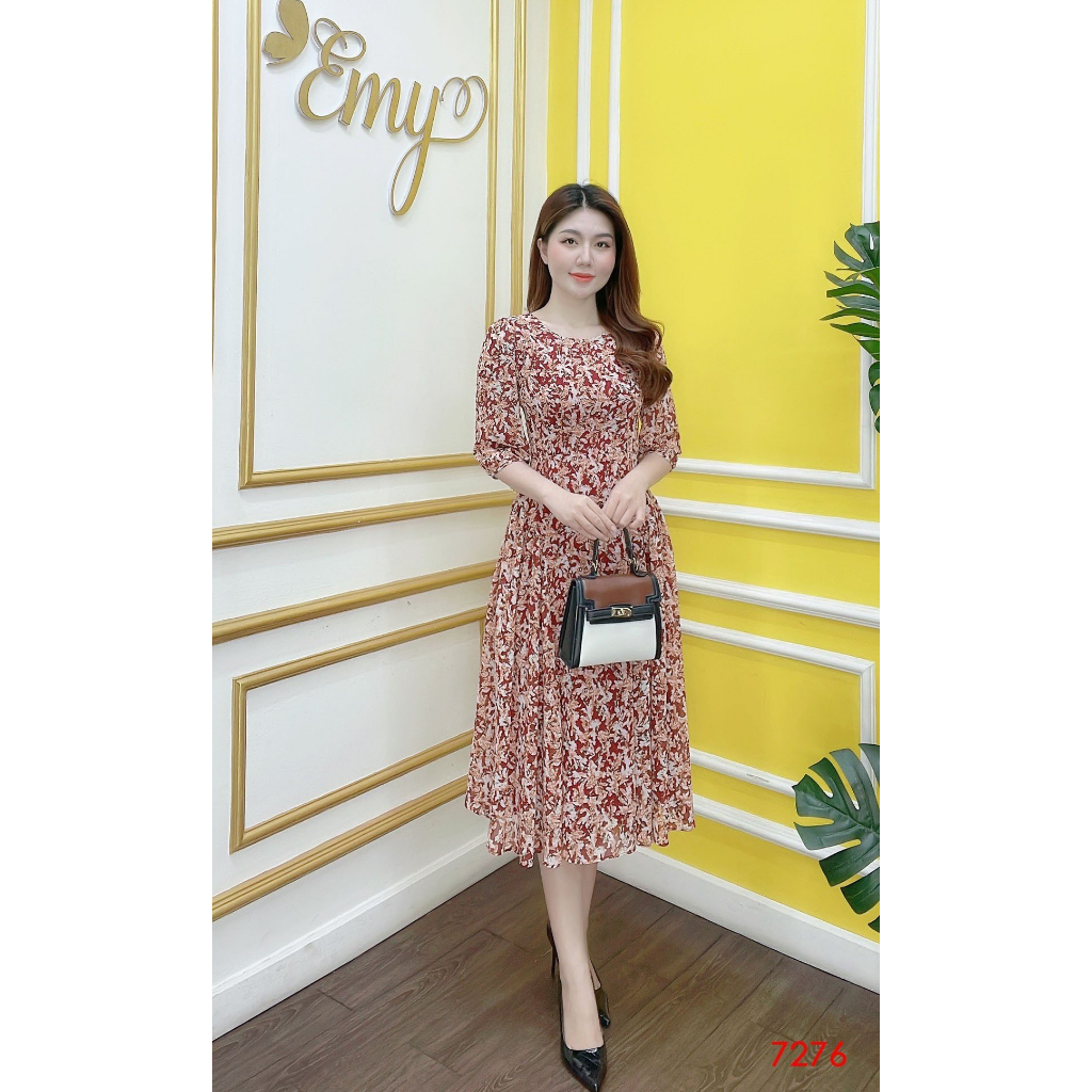 Đầm EMY EM7276 Xoè Tay Lỡ