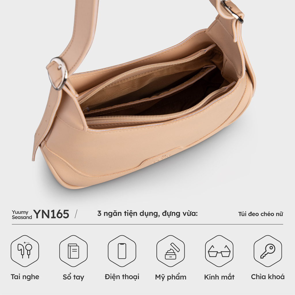 Túi xách da nữ nhỏ đeo vai YUUMY YN165 nhiều màu