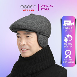 Mũ Nồi Nam trung Niên chất vải nỉ 2 lớp thiết kế có che tai  - OENON