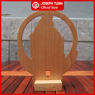 Tượng gỗ Thánh Cecilia - Mẫu đôi tay để bàn (St. Cecilia Wooden Statue for Desk)