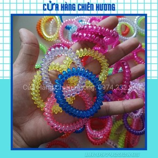 Buộc tóc lò xo nhiều màu
