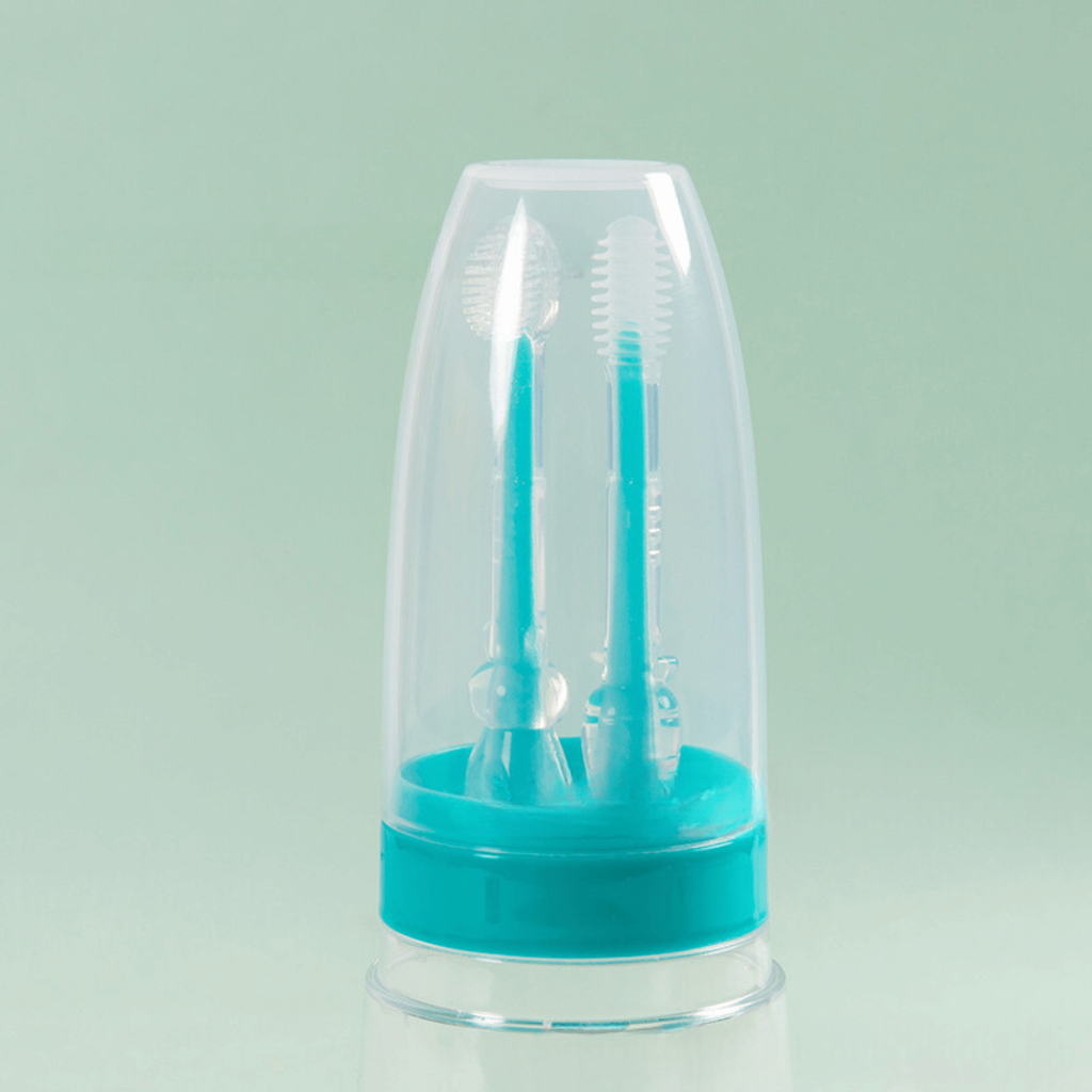 Set Rơ Lưỡi + Bàn Chải Silicon Siêu mềm Cho bé 0-36 tháng