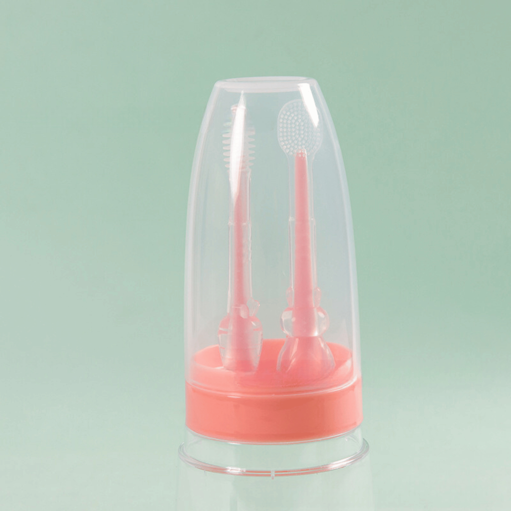 Set Rơ Lưỡi + Bàn Chải Silicon Siêu mềm Cho bé 0-36 tháng