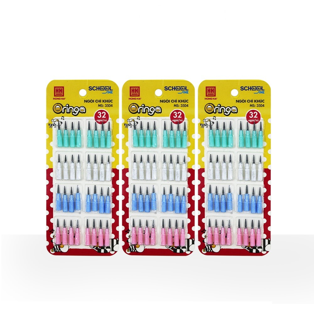 Ruột Bút Chì Khúc HB Nhiều Màu Hồng Hà  - 3504