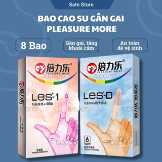 Bao cao su ngón tay Pleasure More, bao cao su gai, bcs ngón tay cao cấp - Safe HN