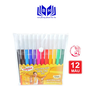 Bút lông màu thiên long colokit fp-01 - 12 màu - bút lông bộ colokit fp-01