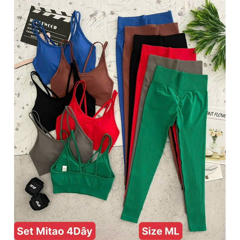 Set thun nữ Mitao dây gân gym,thể thao,yoga