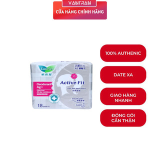 Băng vệ sinh laurier active fit hằng ngày phân tử bạc khử mùi - kháng khuẩn