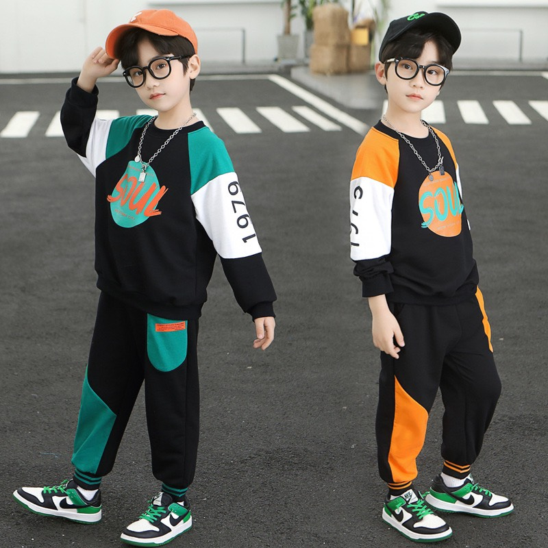 Quần áo bé trai SOUL BN131, bộ đồ bé trai thu đông cá tính dễ thương cho bé 15-40kg