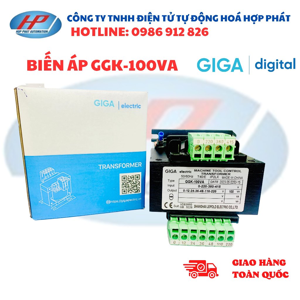 Biến Áp Cách Ly 380V/220V 100VA nhiều đầu ra