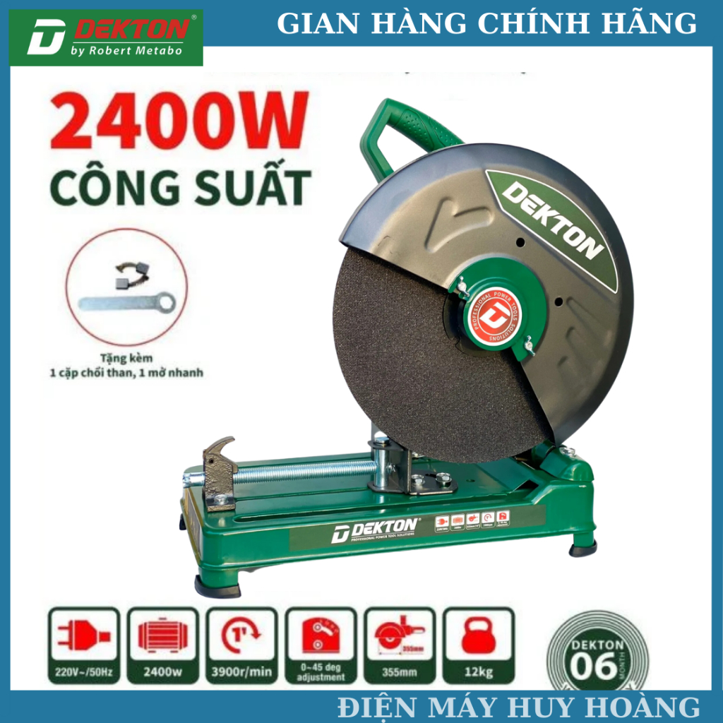 Máy cắt sắt bàn 355mm DEKTON 2400w hàng chính hãng cao cấp