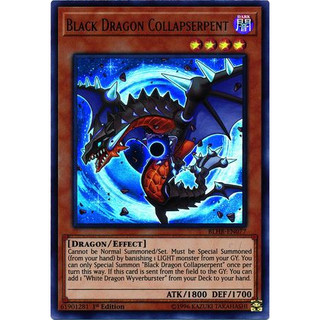 Lá bài thẻ bài Yugioh Black Dragon Collapserpent – Ultra Rare - Tặng bọc bài nhựa bảo quản
