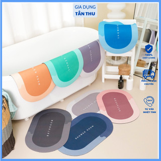 Thảm Lau Chân Silicon Siêu Thấm Hút Nước (40x60cm) - Thảm Chùi Chân Đế Cao Su Chống Trơn Trượt