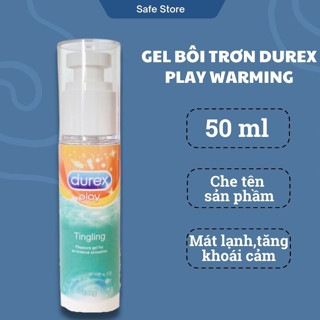 Gel bôi trơn Durex Play Warming vị bạc hà mát lạnh gel bôi trơn gốc nước Durex tăng khoái cảm hàng cao cấp 100ml