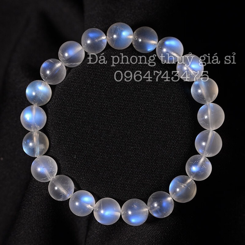 Vòng tay đá mặt trăng moonstone 8A Sieu Vip Hàng đẹp kiểm định