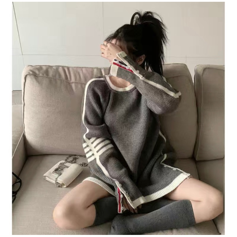 Áo len sweter thom tay viền hàng Qc