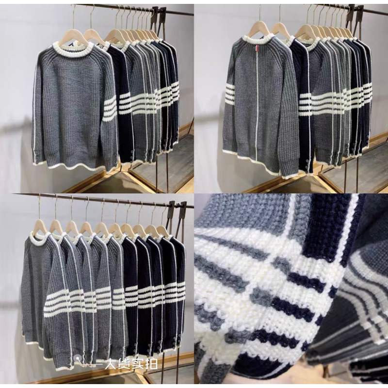 Áo len sweter thom tay viền hàng Qc