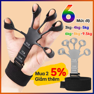 Dụng Cụ Tập Cơ Tay GRIPOW Bằng Silicone, Đồ Tập Cơ Ngón Tay Cẳng Tay Phục Hồi 6 Mức Độ Kháng Lực | REALSHOP97 [PK03]