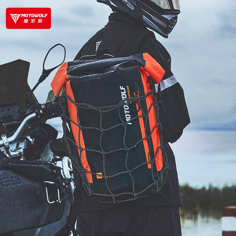 Balo Chống Nước MOTOWOLF Chính Hãng - Balo Đi Phượt dung tích 30L-MDL0714. phukiendulich.libihouse