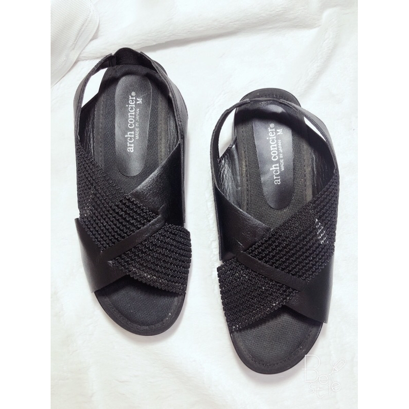 Giày sandal nữ,  quai phối lưới,size 37 hàng new 95%
