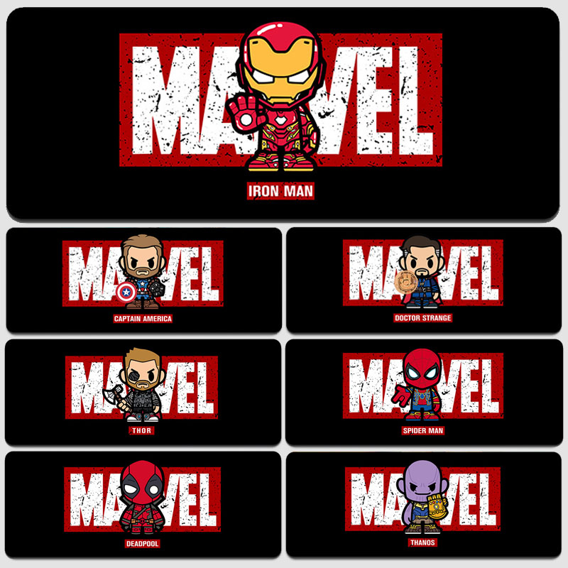 Miếng Lót Chuột Lớn Marvel Kích Thước 80x30cm Decor Trò Chơi Máy Tính Văn Phòng