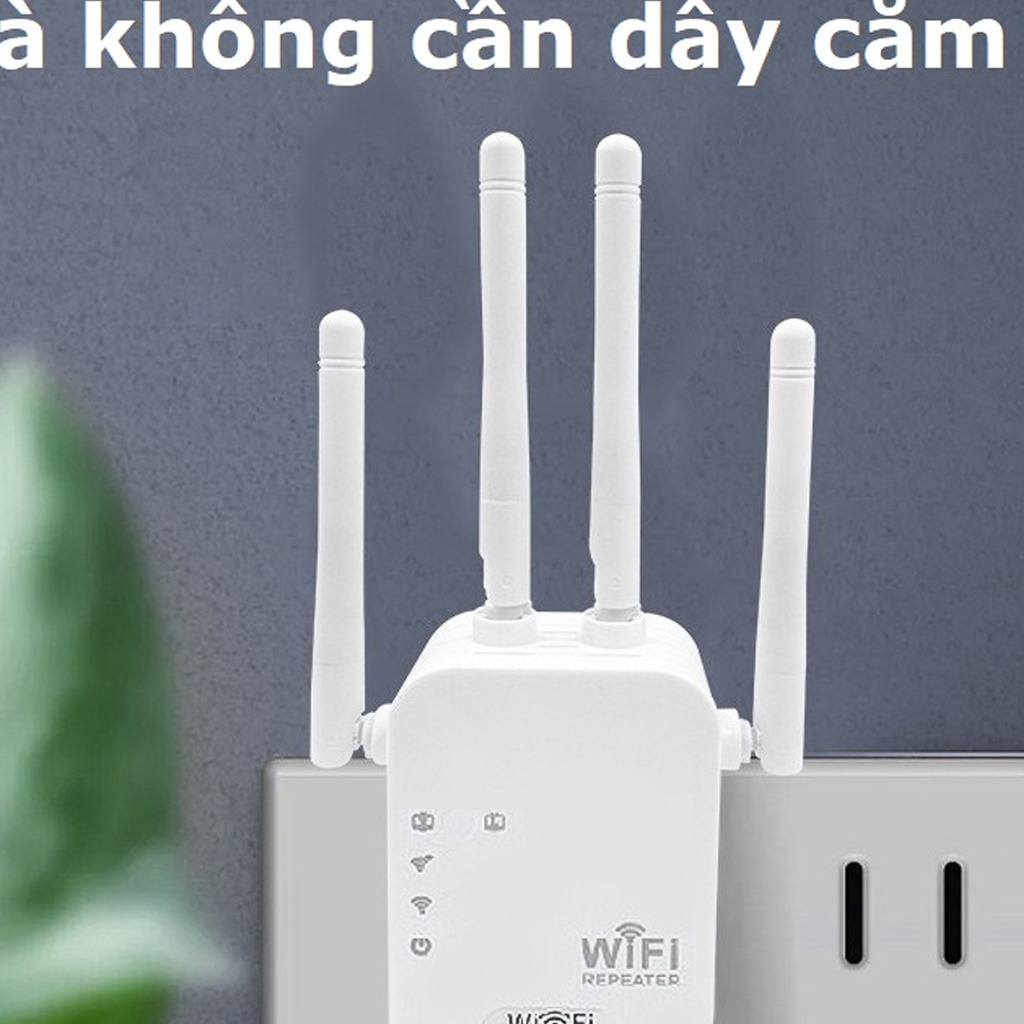 Bộ kích sóng wifi  4 râu tốc độ 300mbps phát xuyên tường kết nối xa sóng mạnh