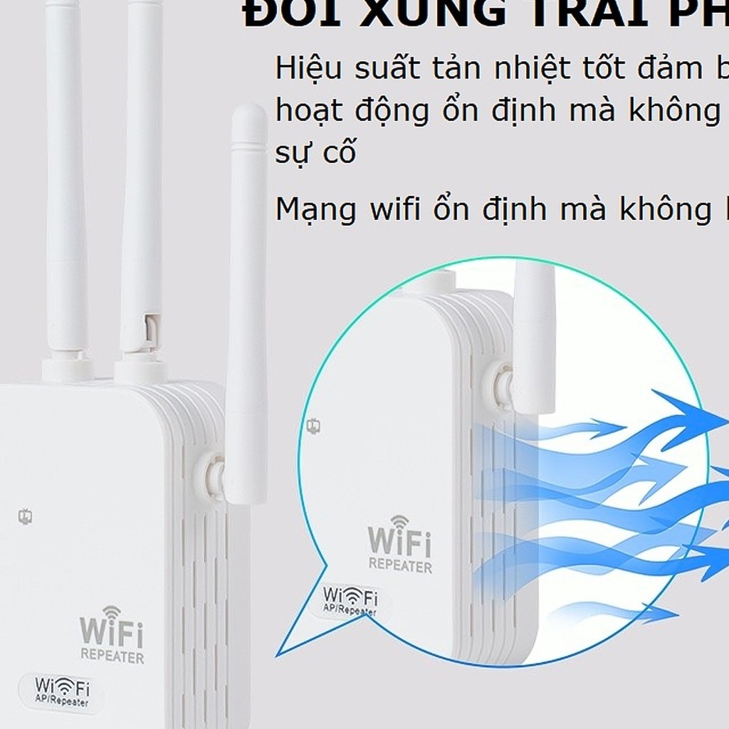 Bộ kích sóng wifi  4 râu tốc độ 300mbps phát xuyên tường kết nối xa sóng mạnh
