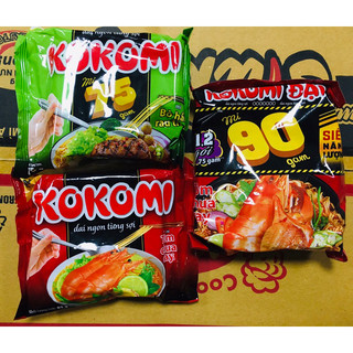 Mì kokomi gói tôm chua cay 65g/ bò hầm rau thơm 75g/ tôm chua cay 90g