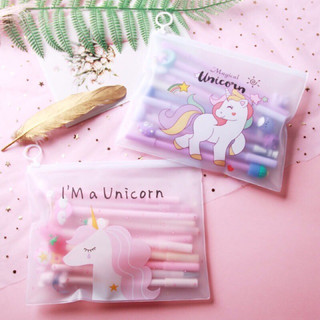 Set 20 bút bi hình thú siêu cute kèm túi zip siêu đẹp, sét 20 bút hình thú
