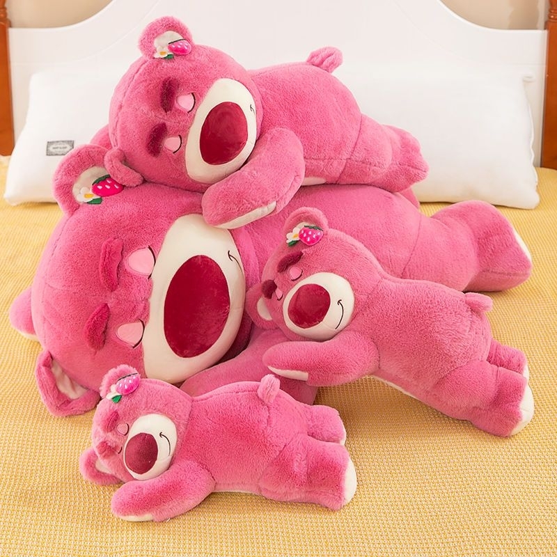 Gấu Bông Dâu Nằm Gấu ôm Dễ Thương Cute Cao Cấp