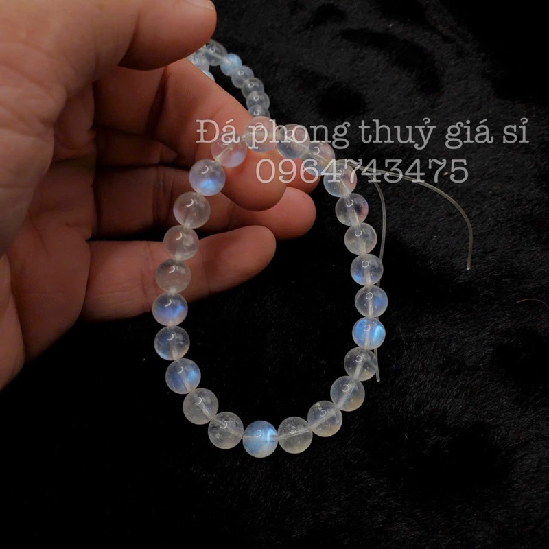 Vòng tay đá mặt trăng moonstone 8A Sieu Vip Hàng đẹp kiểm định